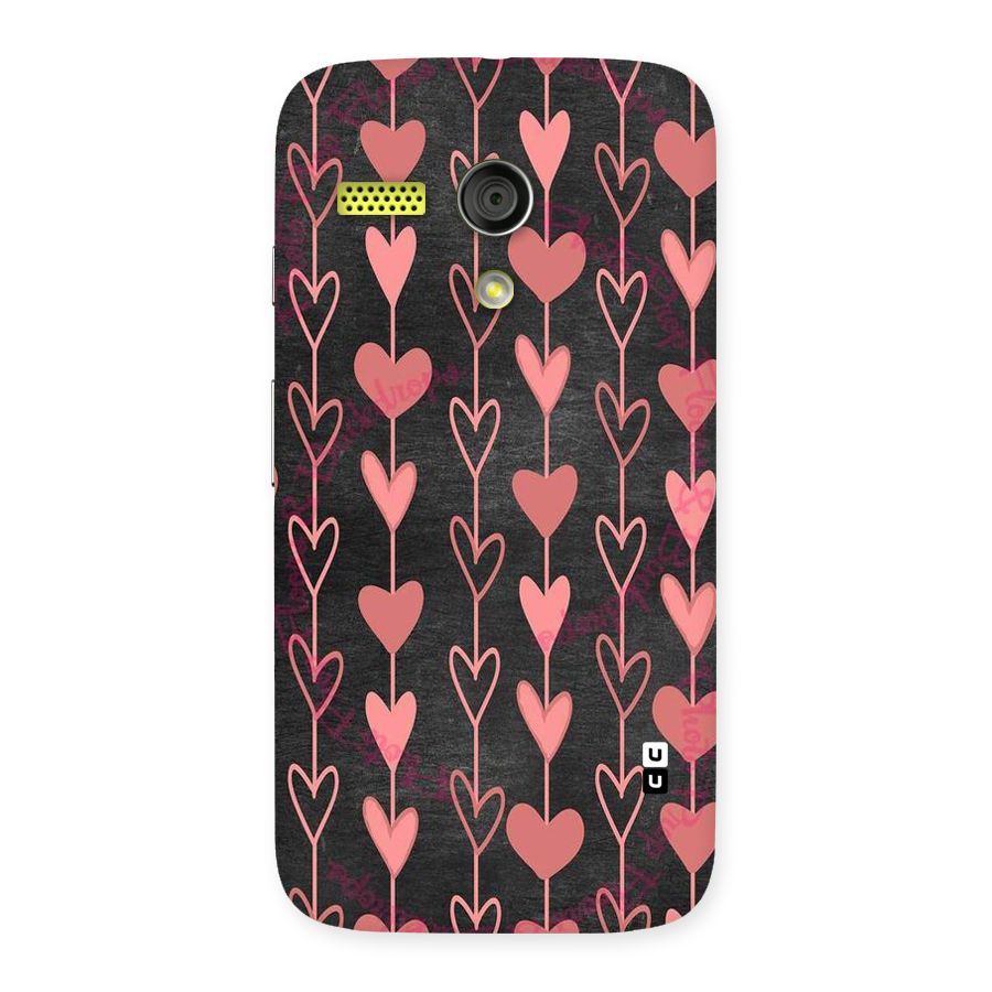 Chain Of Hearts Back Case for Moto G