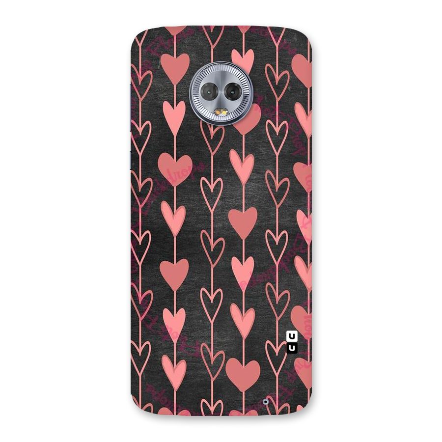 Chain Of Hearts Back Case for Moto G6 Plus