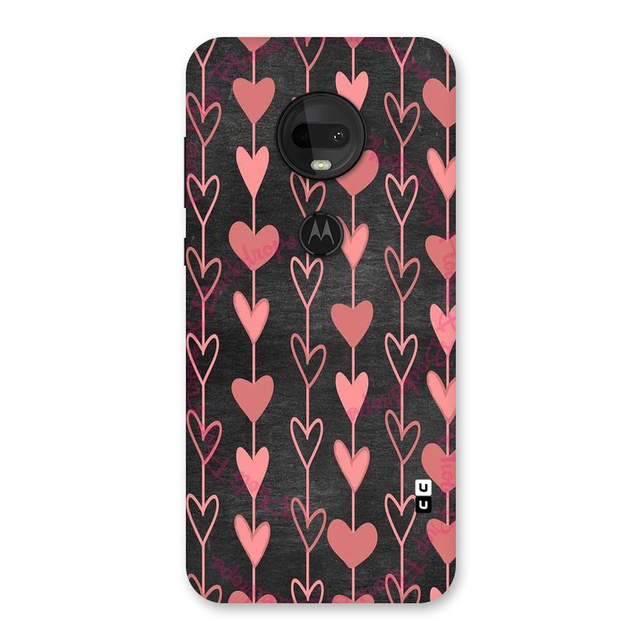 Chain Of Hearts Back Case for Moto G7