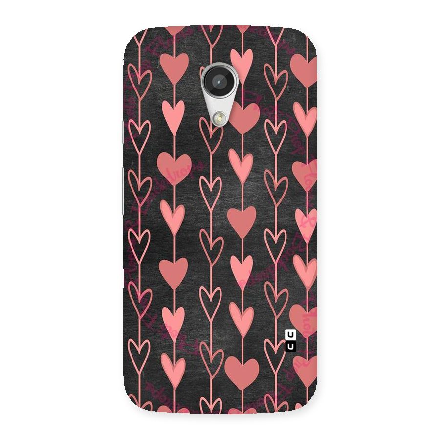 Chain Of Hearts Back Case for Moto G 2nd Gen