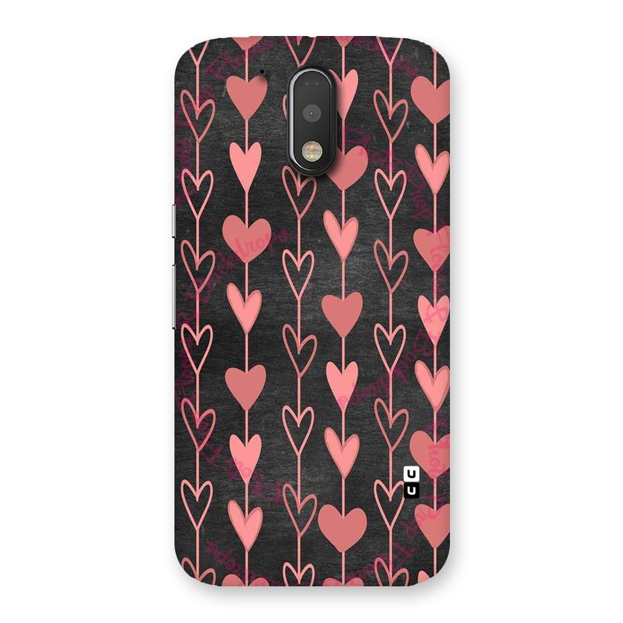 Chain Of Hearts Back Case for Motorola Moto G4