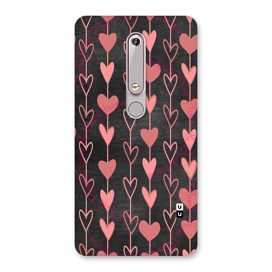 Chain Of Hearts Back Case for Nokia 6.1