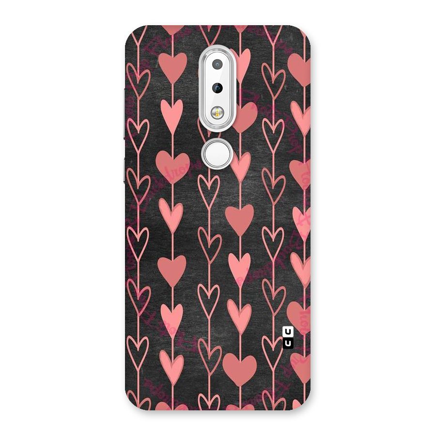 Chain Of Hearts Back Case for Nokia 6.1 Plus