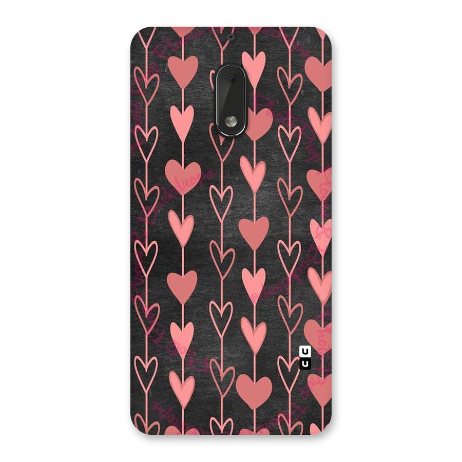 Chain Of Hearts Back Case for Nokia 6