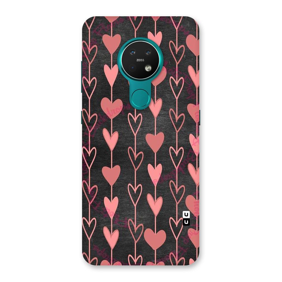 Chain Of Hearts Back Case for Nokia 7.2