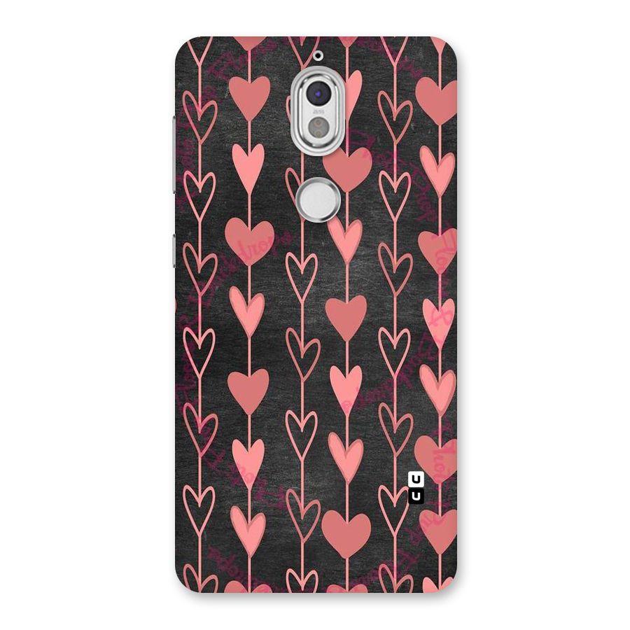Chain Of Hearts Back Case for Nokia 7