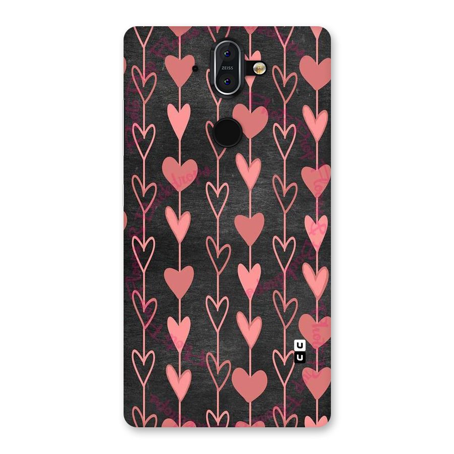 Chain Of Hearts Back Case for Nokia 8 Sirocco