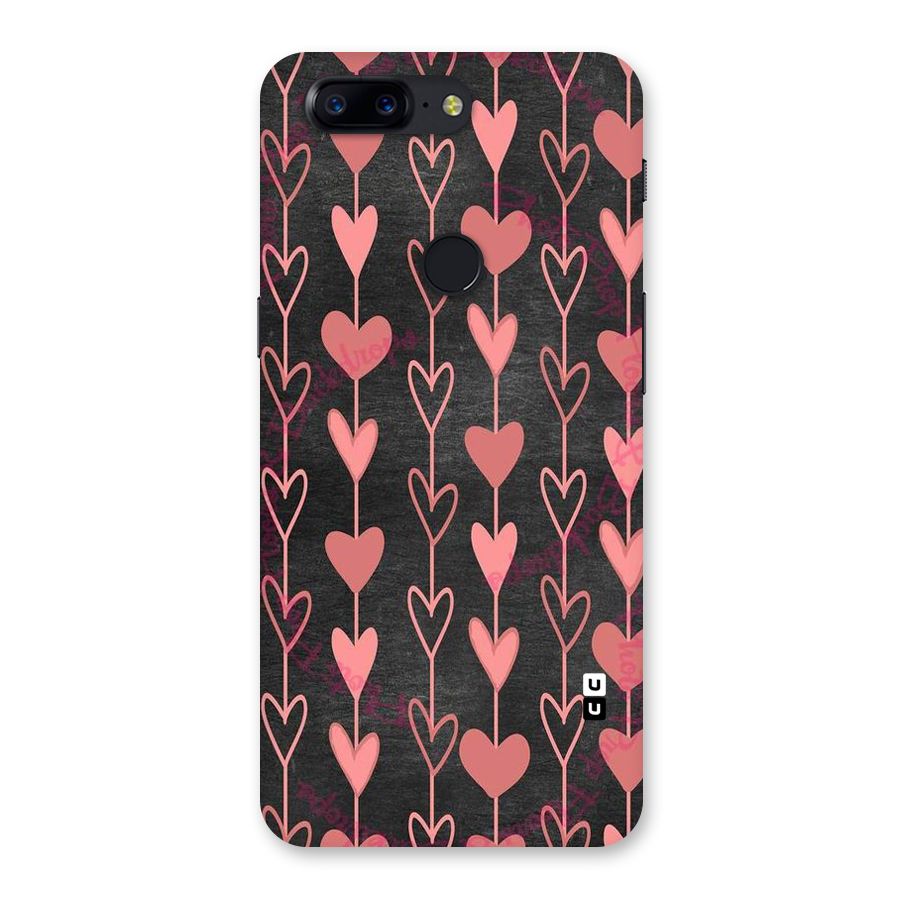 Chain Of Hearts Back Case for OnePlus 5T
