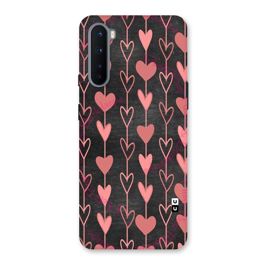 Chain Of Hearts Back Case for OnePlus Nord