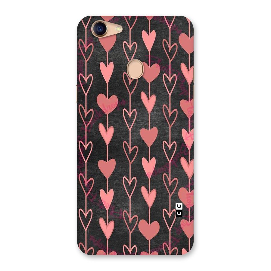 Chain Of Hearts Back Case for Oppo F5 Youth