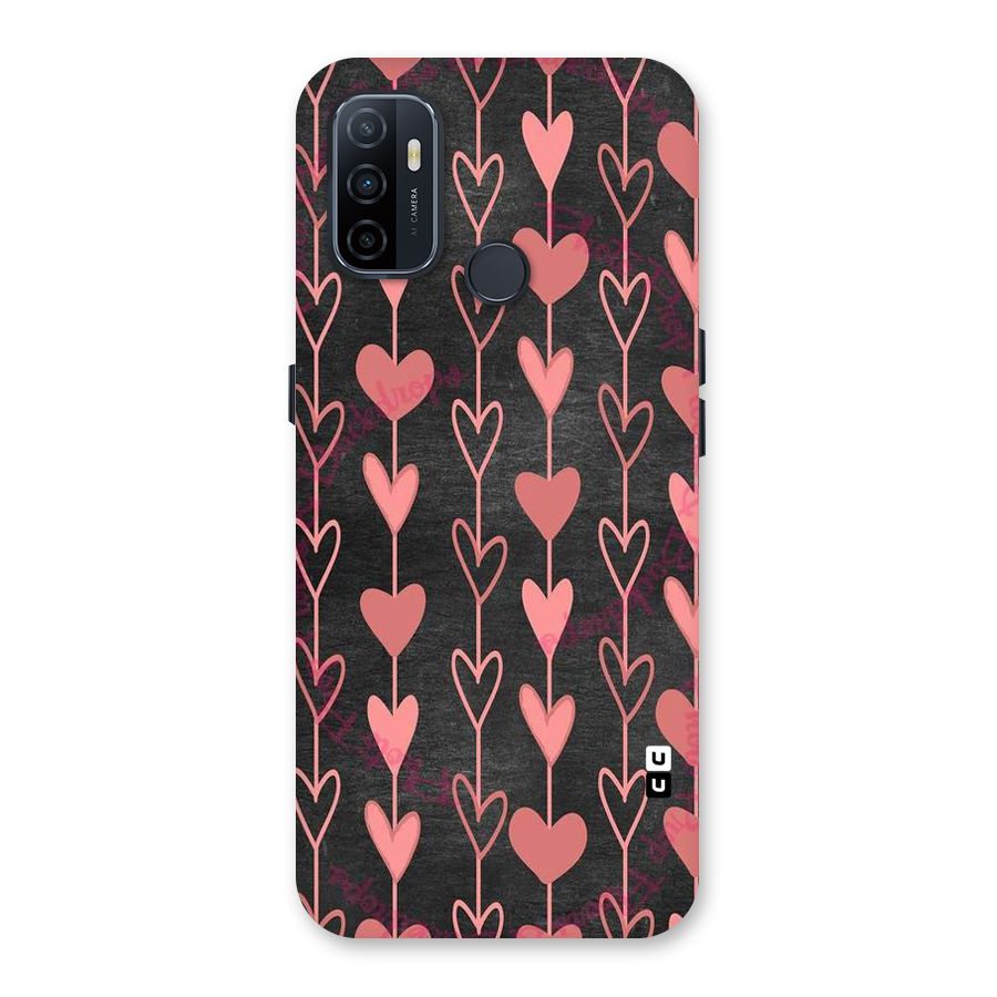 Chain Of Hearts Back Case for Oppo A32