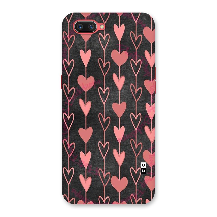 Chain Of Hearts Back Case for Oppo A3s