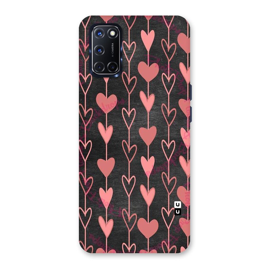 Chain Of Hearts Back Case for Oppo A52