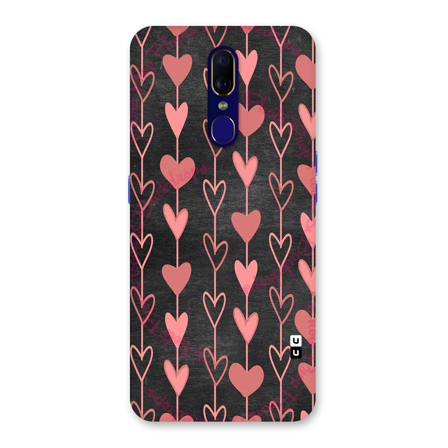 Chain Of Hearts Back Case for Oppo A9