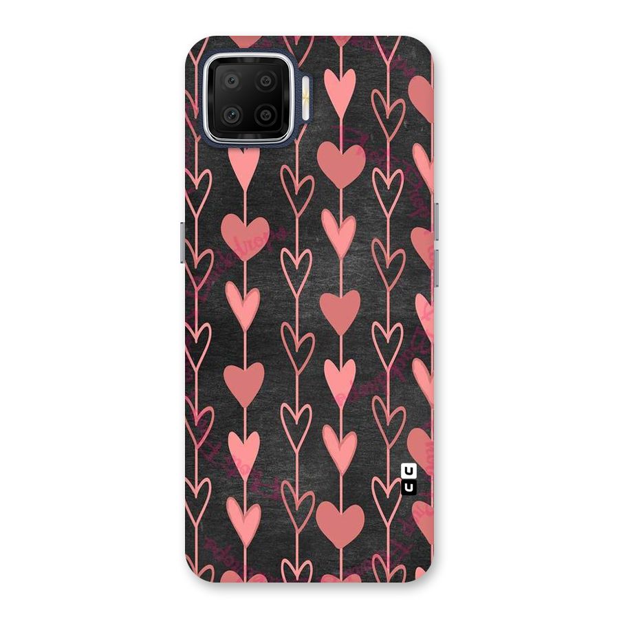 Chain Of Hearts Back Case for Oppo F17