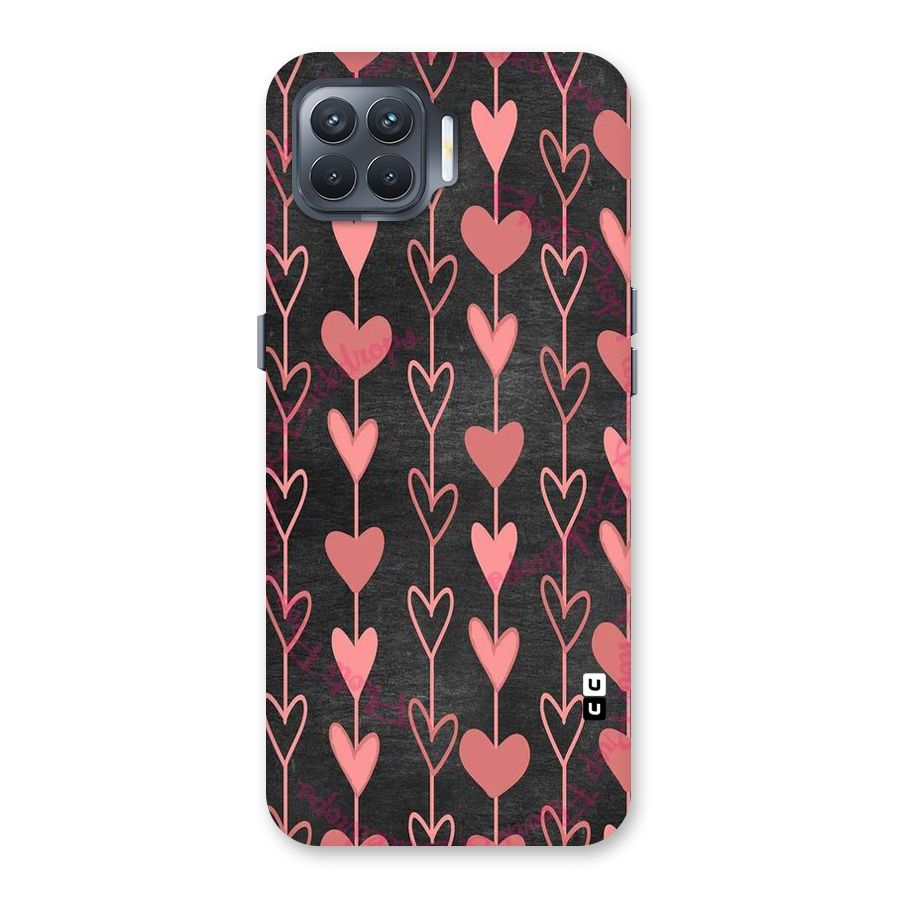 Chain Of Hearts Back Case for Oppo F17 Pro