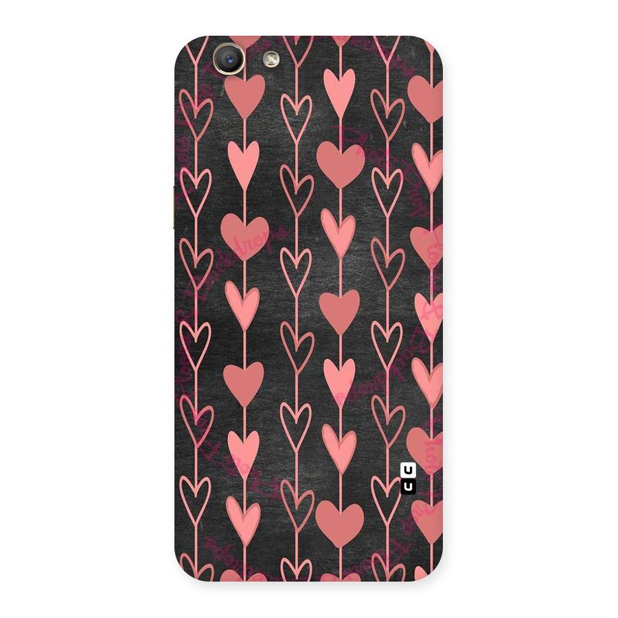 Chain Of Hearts Back Case for Oppo F1s