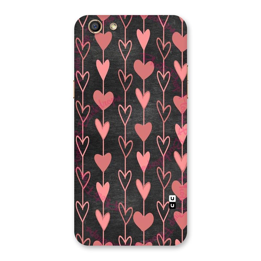 Chain Of Hearts Back Case for Oppo F3