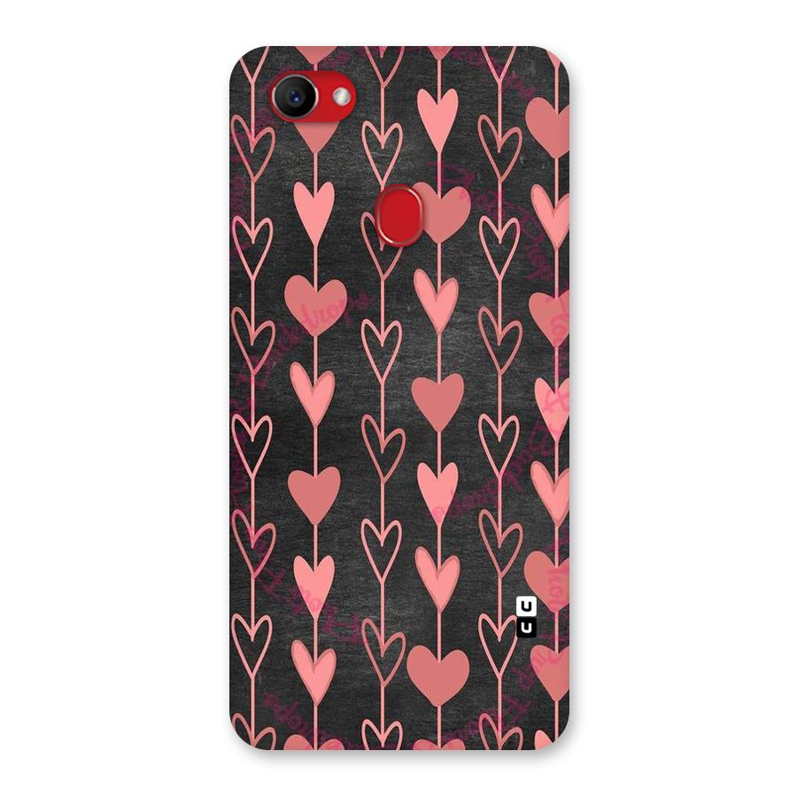 Chain Of Hearts Back Case for Oppo F7
