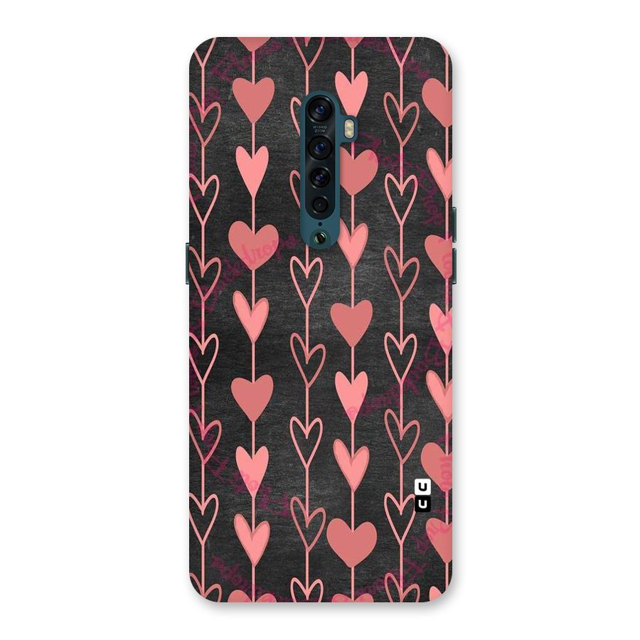 Chain Of Hearts Back Case for Oppo Reno2