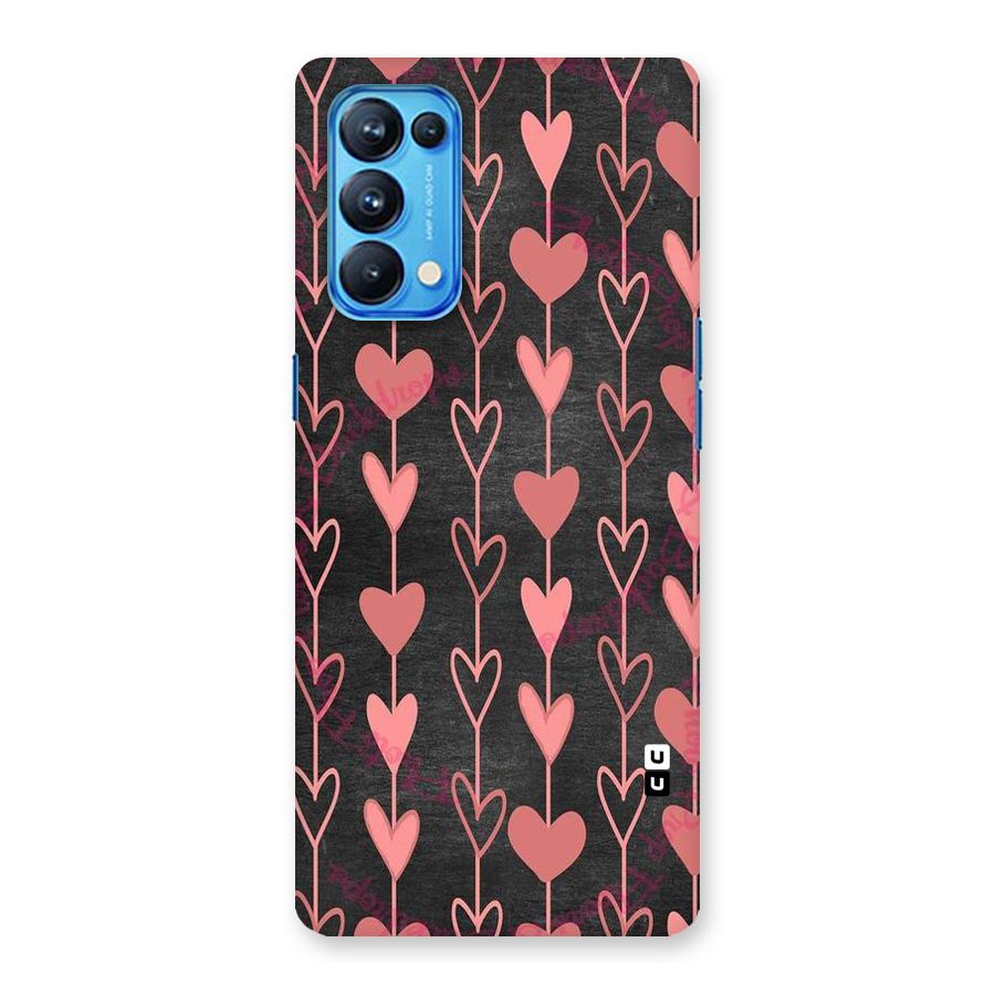 Chain Of Hearts Back Case for Oppo Reno5 Pro 5G