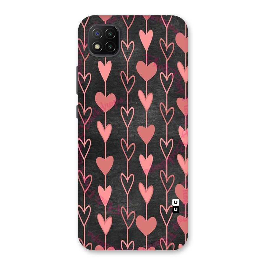 Chain Of Hearts Back Case for Poco C3