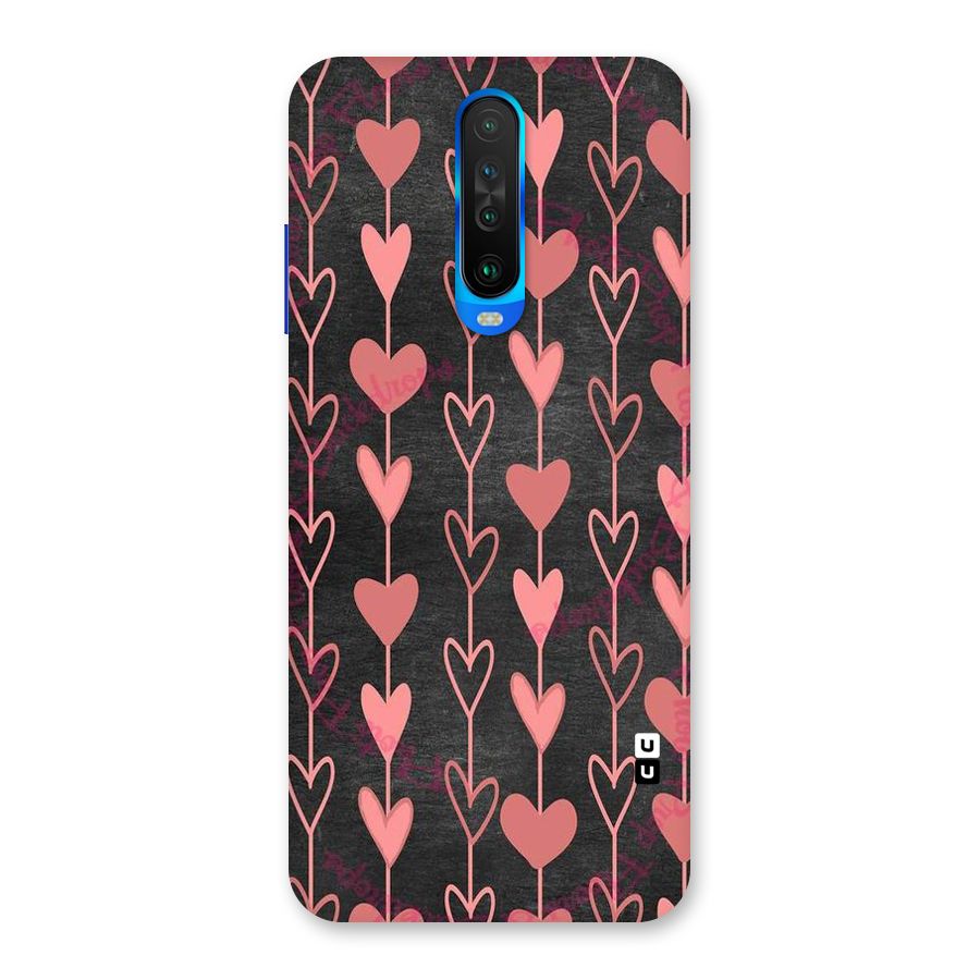 Chain Of Hearts Back Case for Poco X2