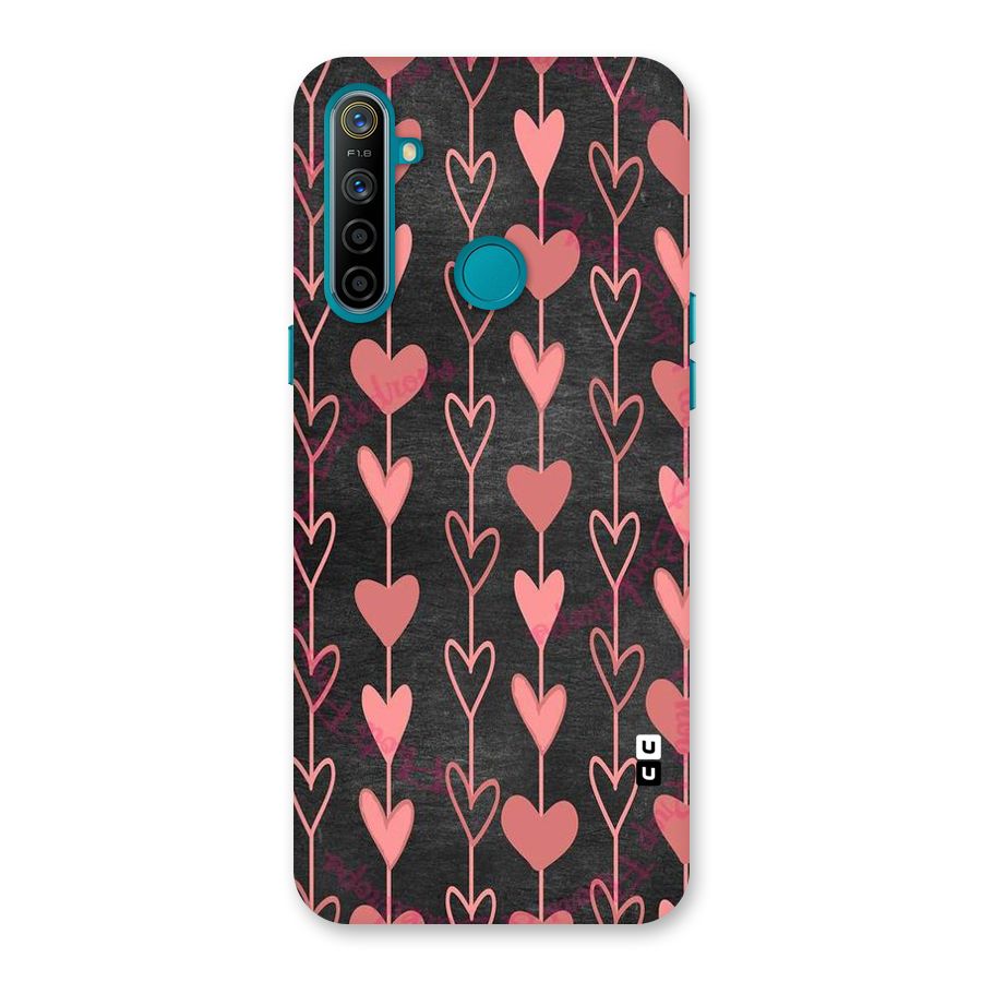 Chain Of Hearts Back Case for Realme 5i