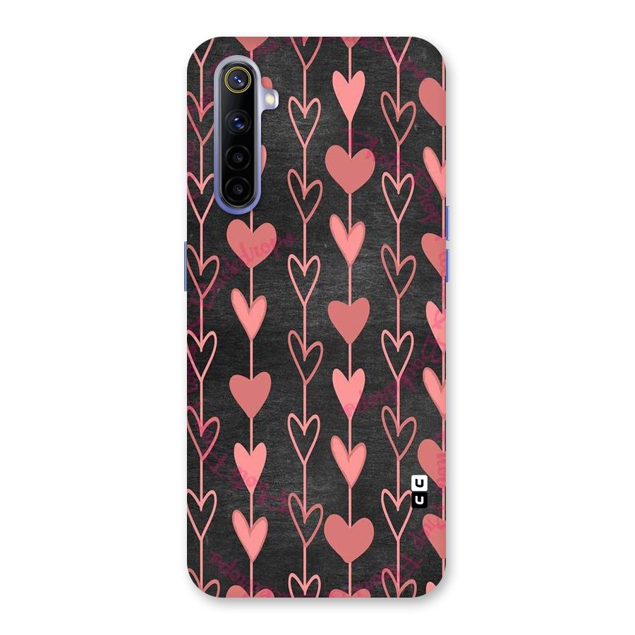Chain Of Hearts Back Case for Realme 6i