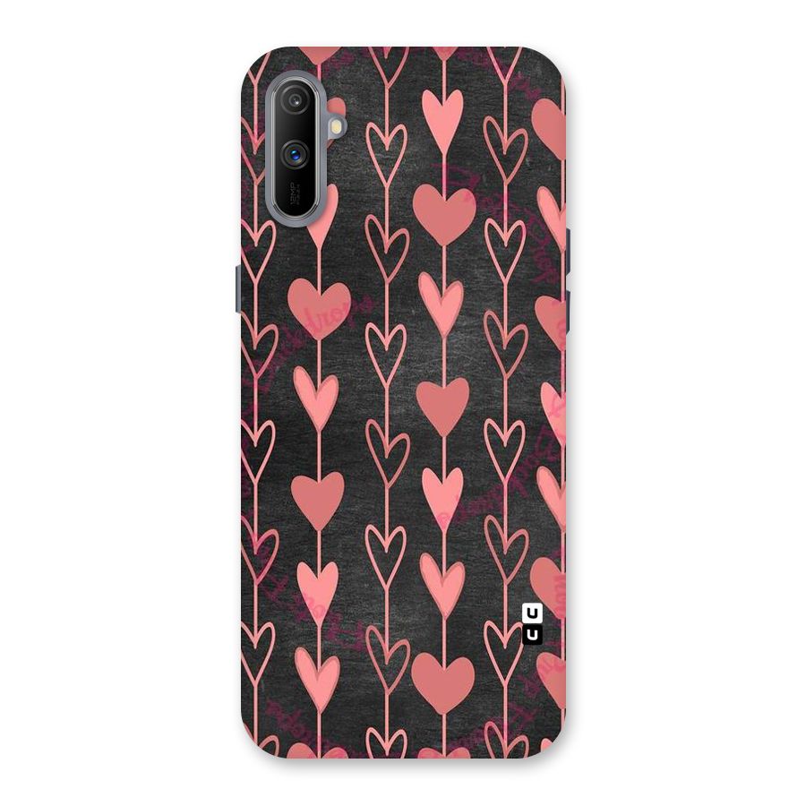 Chain Of Hearts Back Case for Realme C3