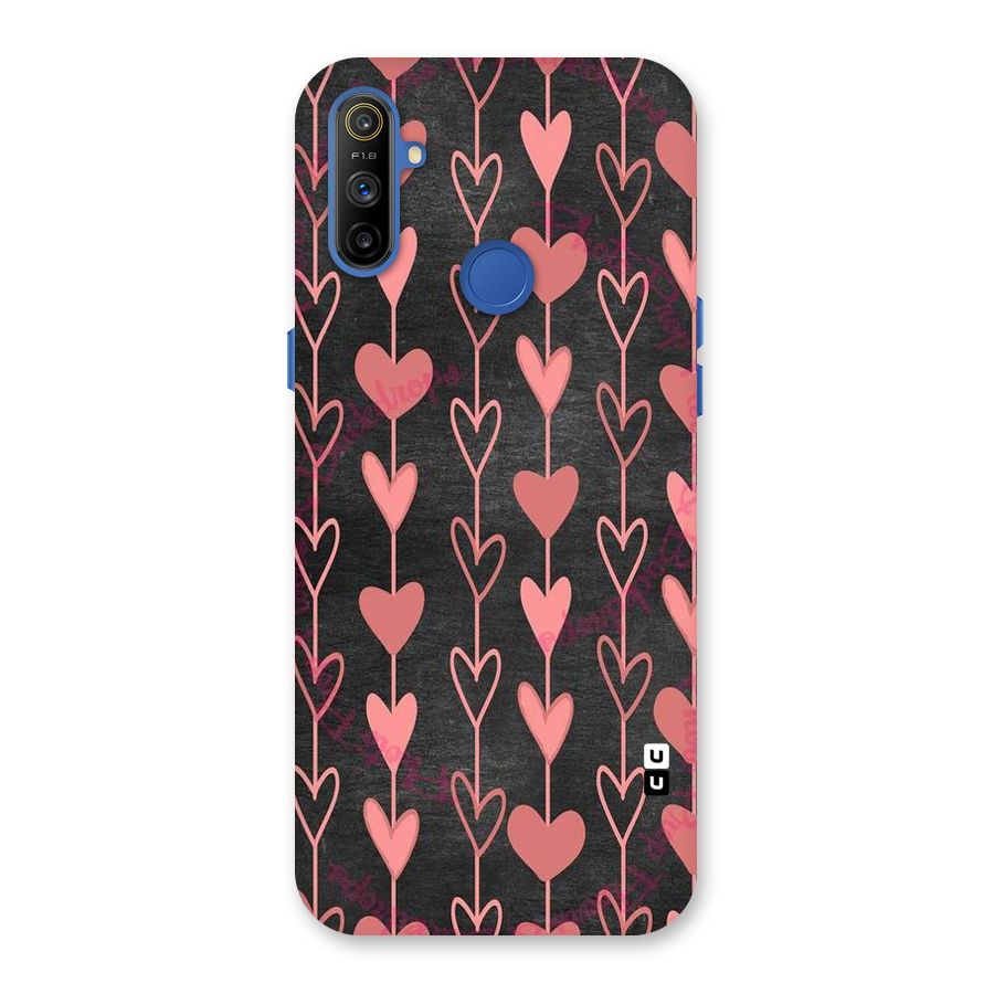 Chain Of Hearts Back Case for Realme Narzo 10A