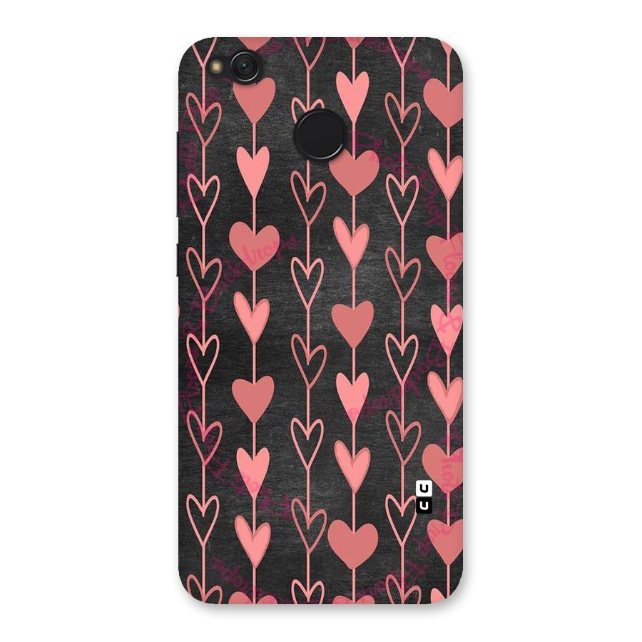 Chain Of Hearts Back Case for Redmi 4