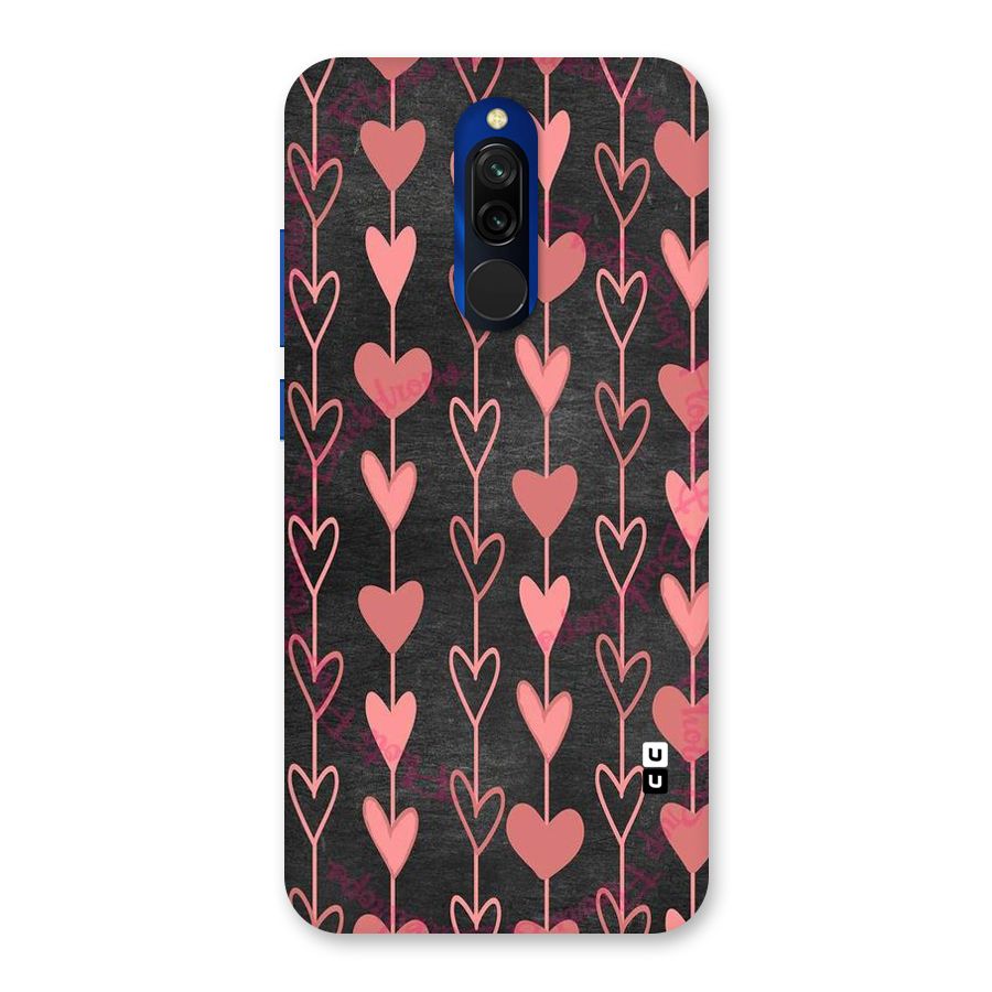 Chain Of Hearts Back Case for Redmi 8