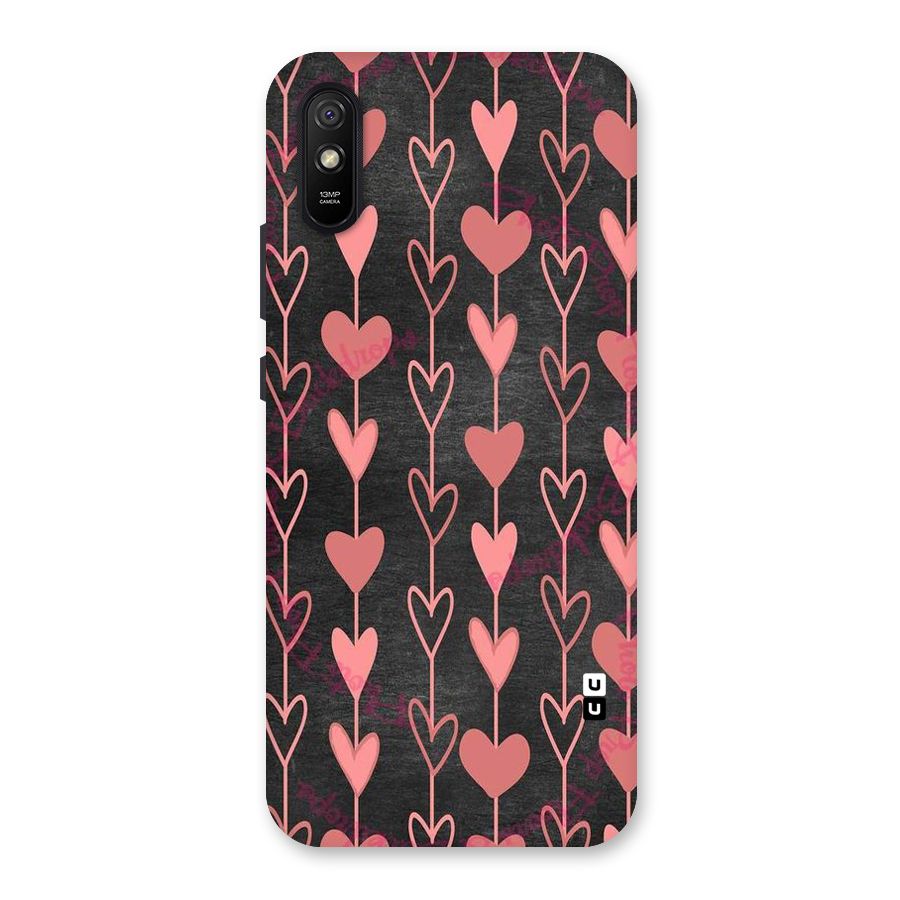 Chain Of Hearts Back Case for Redmi 9i