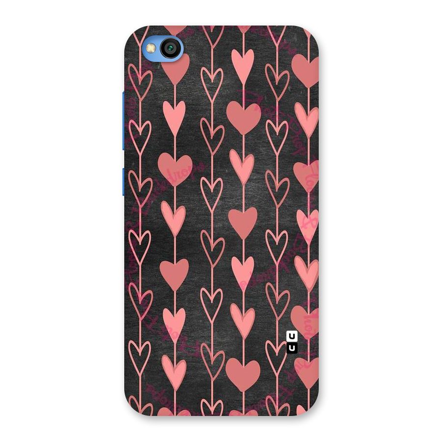 Chain Of Hearts Back Case for Redmi Go