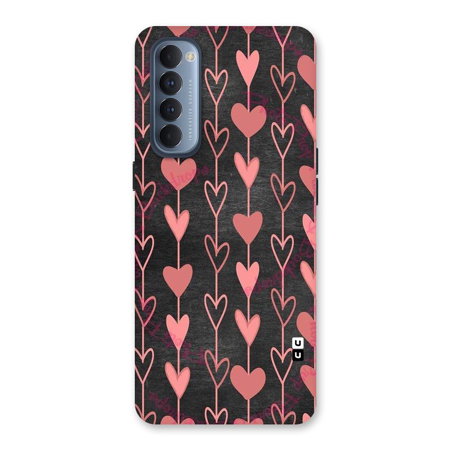 Chain Of Hearts Back Case for Reno4 Pro