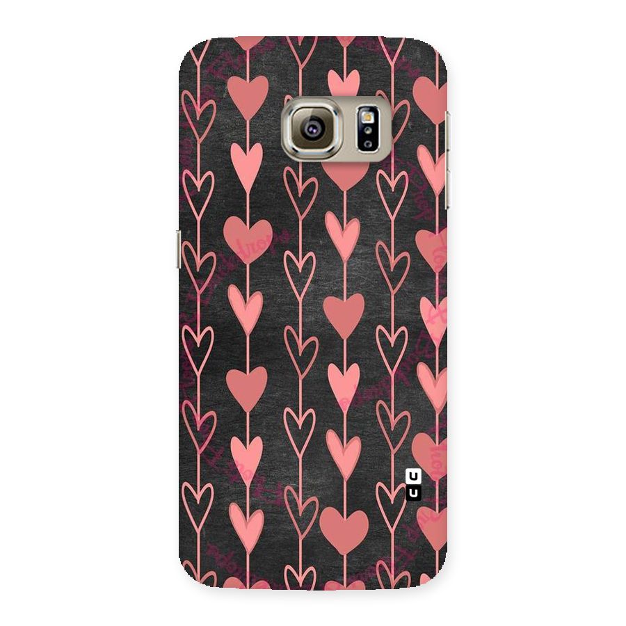 Chain Of Hearts Back Case for Samsung Galaxy S6 Edge