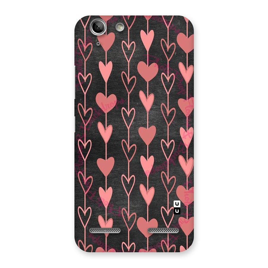 Chain Of Hearts Back Case for Vibe K5 Plus