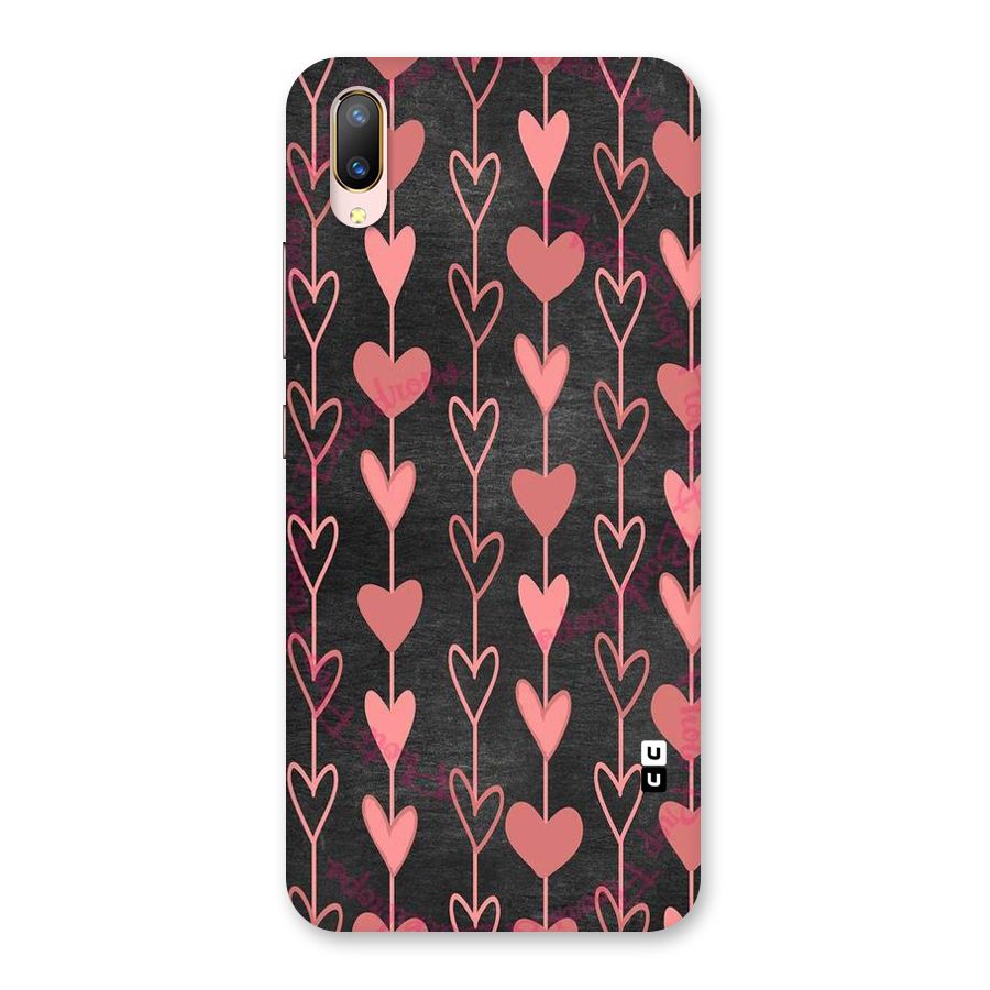 Chain Of Hearts Back Case for Vivo V11 Pro