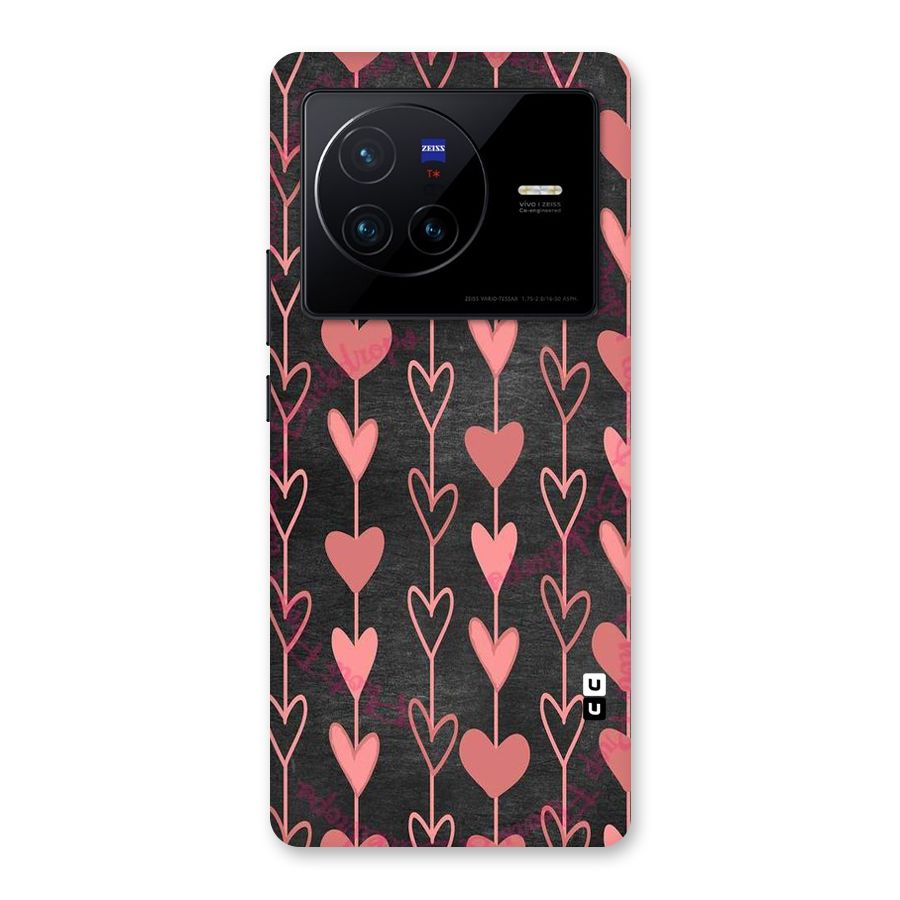 Chain Of Hearts Back Case for Vivo X80
