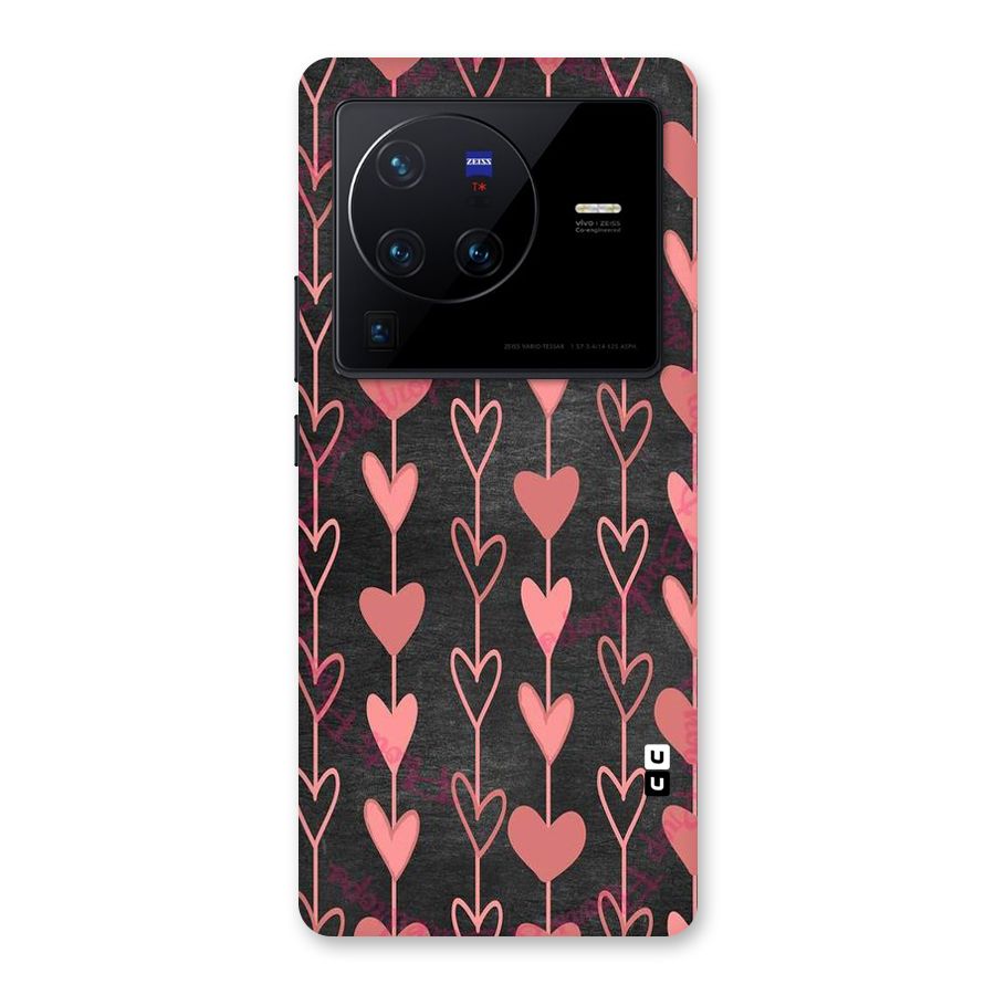 Chain Of Hearts Back Case for Vivo X80 Pro