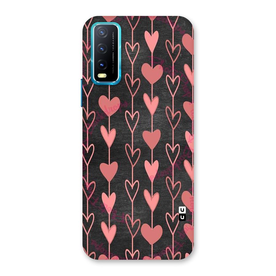 Chain Of Hearts Back Case for Vivo Y20A