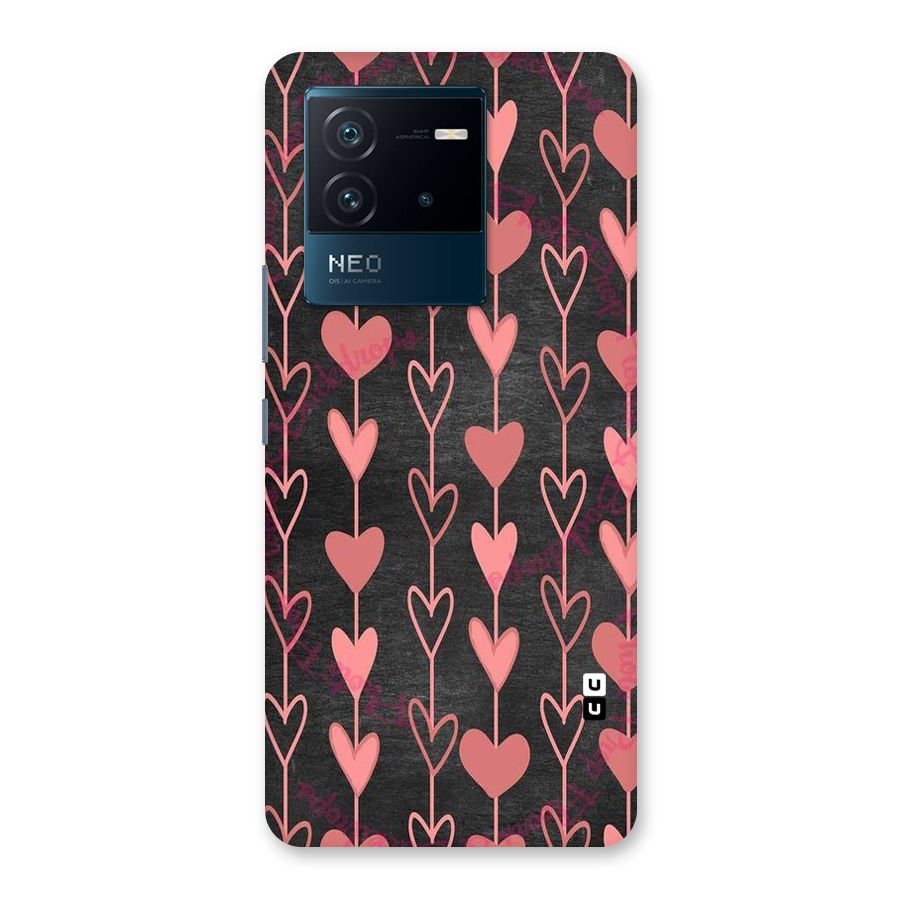 Chain Of Hearts Back Case for Vivo iQOO Neo 6 5G