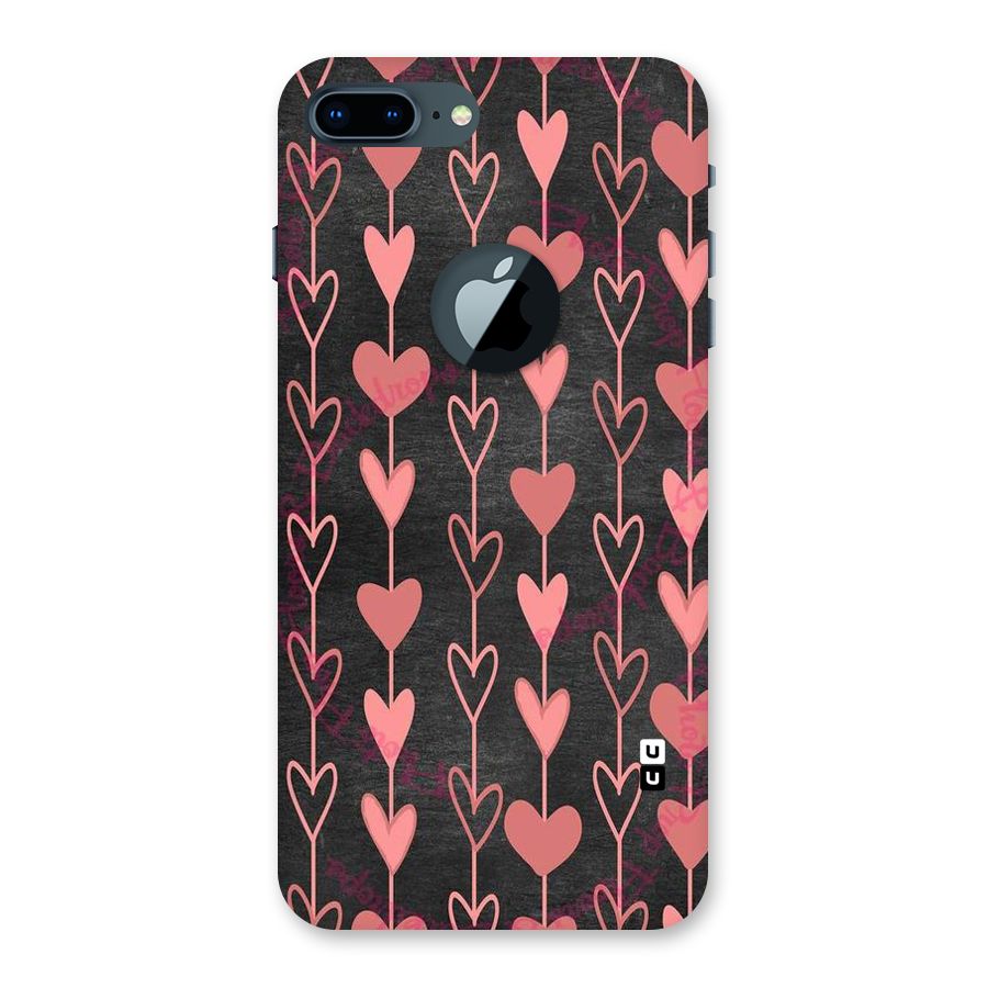 Chain Of Hearts Back Case for iPhone 7 Plus Logo Cut