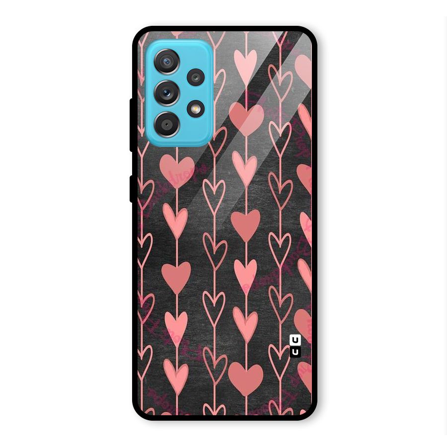 Chain Of Hearts Glass Back Case for Galaxy A52s 5G