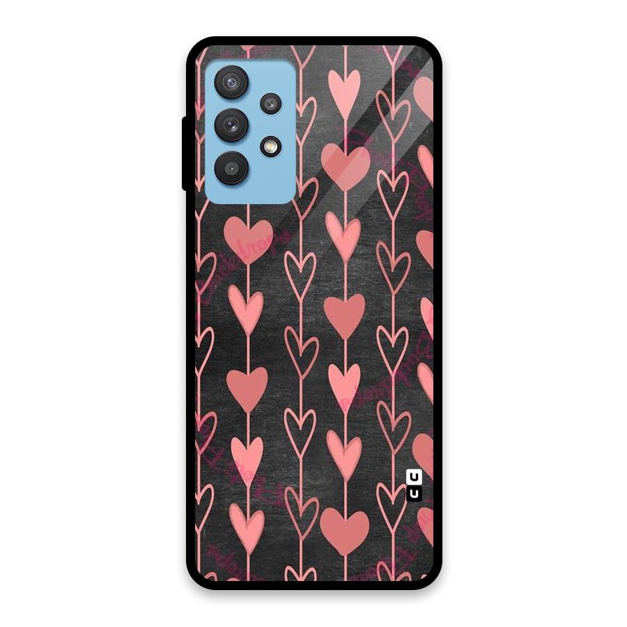 Chain Of Hearts Glass Back Case for Galaxy M32 5G