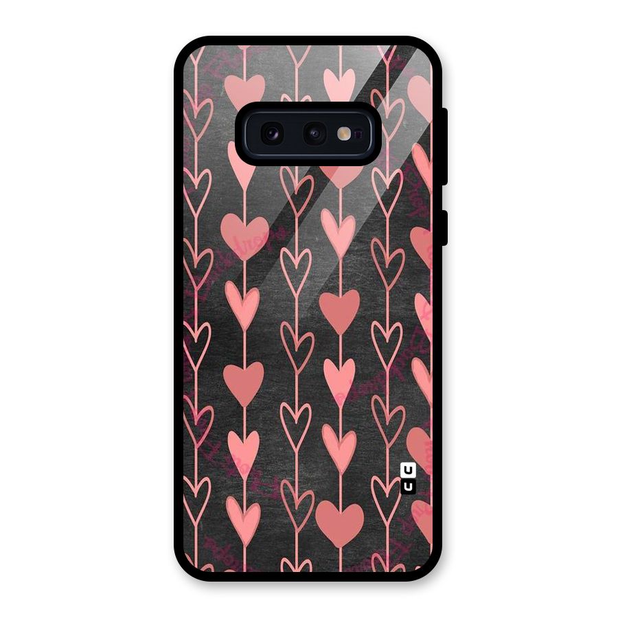 Chain Of Hearts Glass Back Case for Galaxy S10e