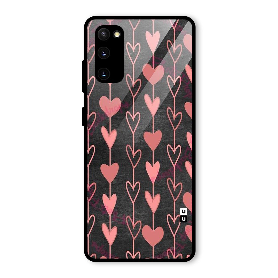 Chain Of Hearts Glass Back Case for Galaxy S20 FE
