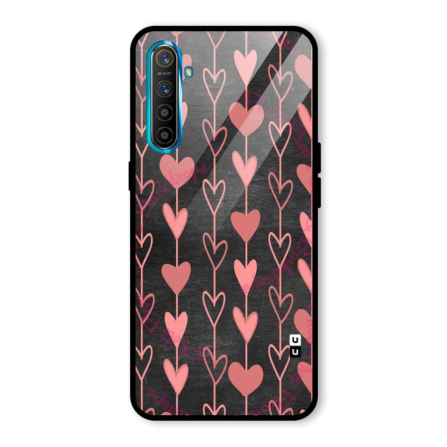 Chain Of Hearts Glass Back Case for Realme X2