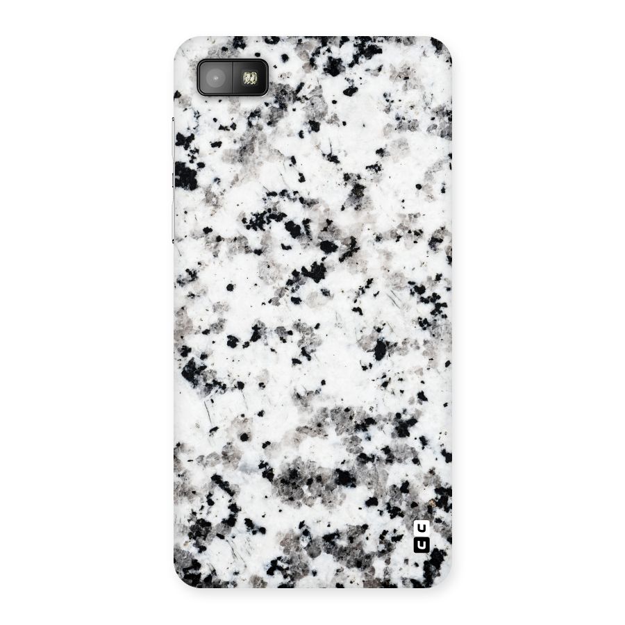 Charcoal Spots Marble Back Case for Blackberry Z10